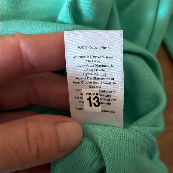 Talbots Women’s Plus 1X Top— Pima Cotton 3/4 Sleeves Tee Bateau Neck Green
BB - Picture 7 of 12